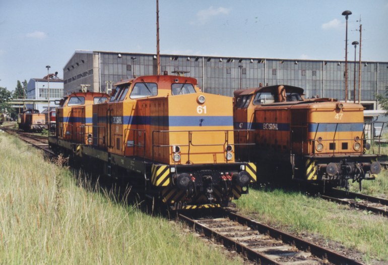 [EKOTRANS 61, 47 und 65 im August 2000 in Eisenhüttenstadt]