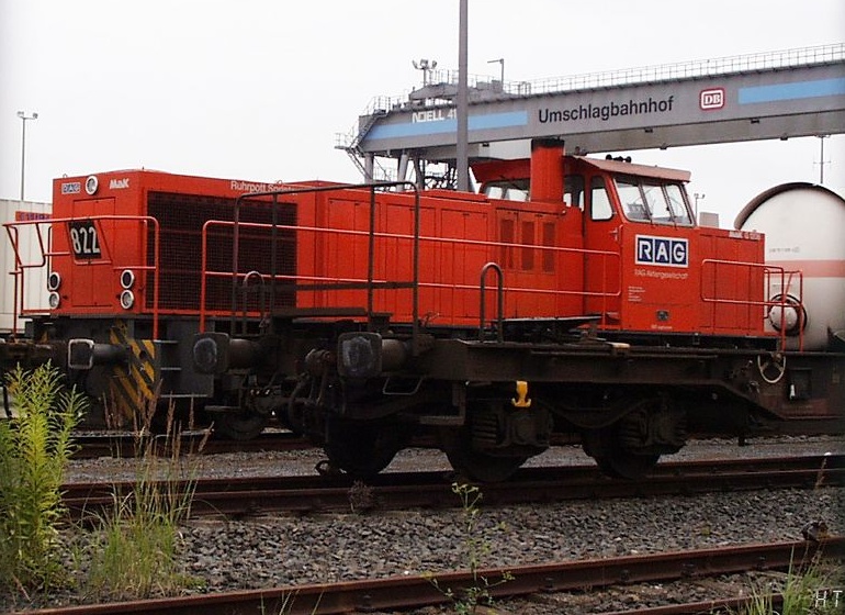 [RAG 822 am 09.07.2000 abgestellt im Umschalgbahnhof Billwerder-Moorfleet]